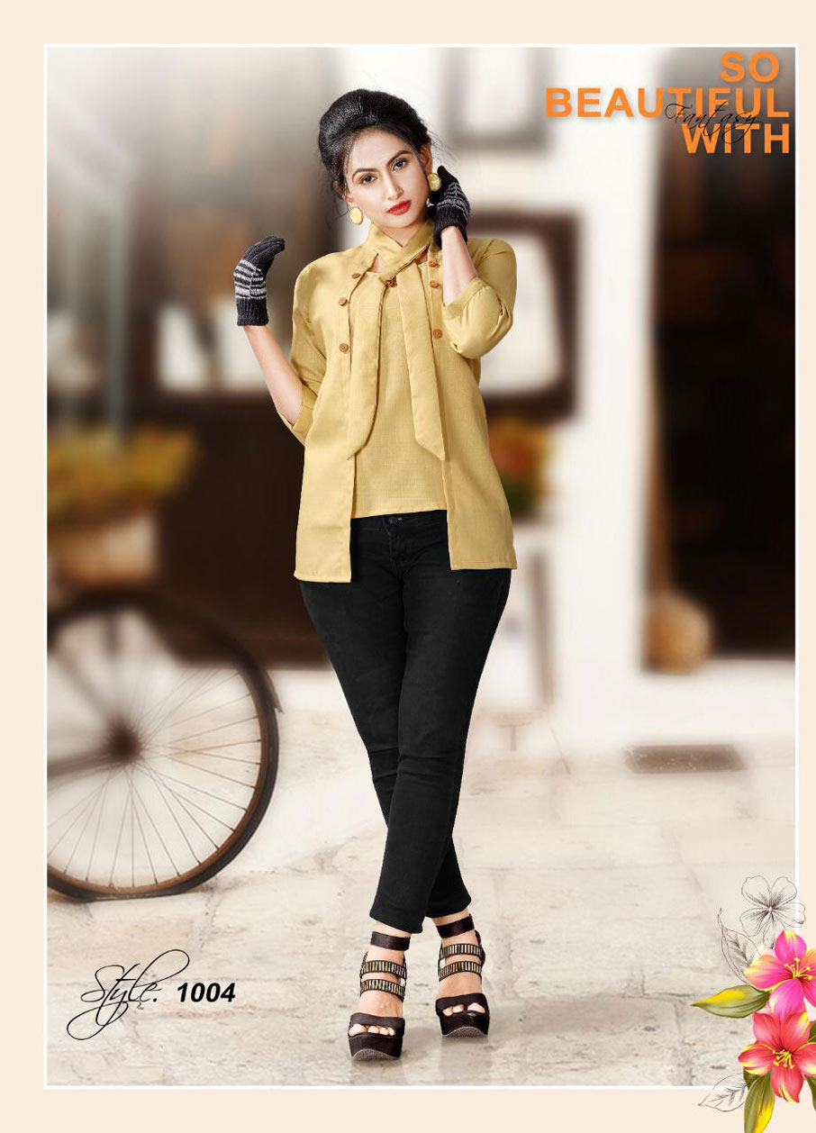Western Top Kayra Lifestyle Maya Slub Ladies Top Western Top Kayra Lifestyle Maya Slub Ladies Top